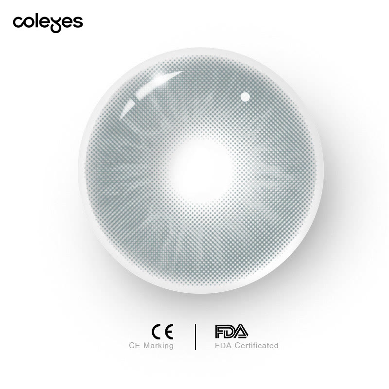 Coleyes Profound Grey Yearly Prescription Colored Contacts - image 6