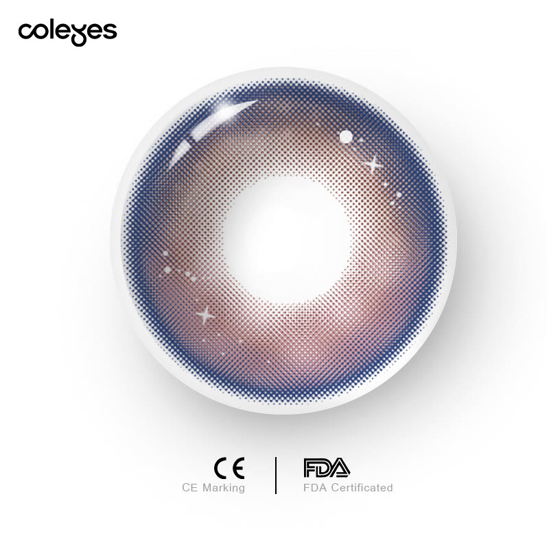 Coleyes Genshin Galaxy Pink Blue Yearly Prescription Colored Contacts - image 7