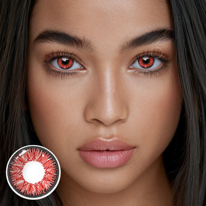 Coleyes Nonno Red Vampire Prescription Yearly Cosplay Colored Contacts