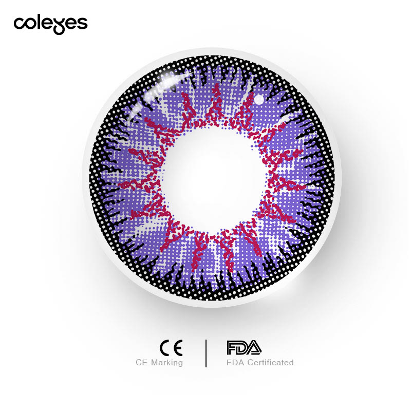 Coleyes Nonno Blue Violet Prescription Yearly Cosplay Colored Contacts - image 11