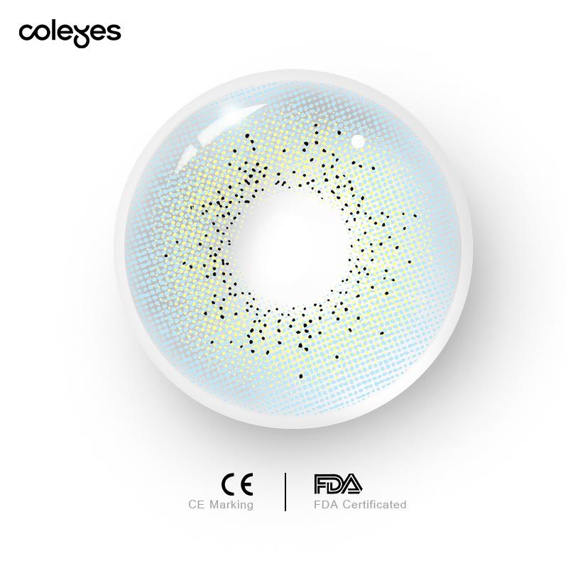 Coleyes Ocean Blue Yearly Prescription Colored Contacts - image 9