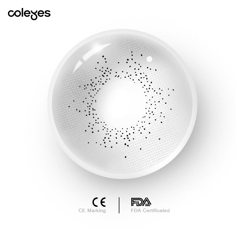 Coleyes Ocean Grey Yearly Prescription Colored Contacts - image 7
