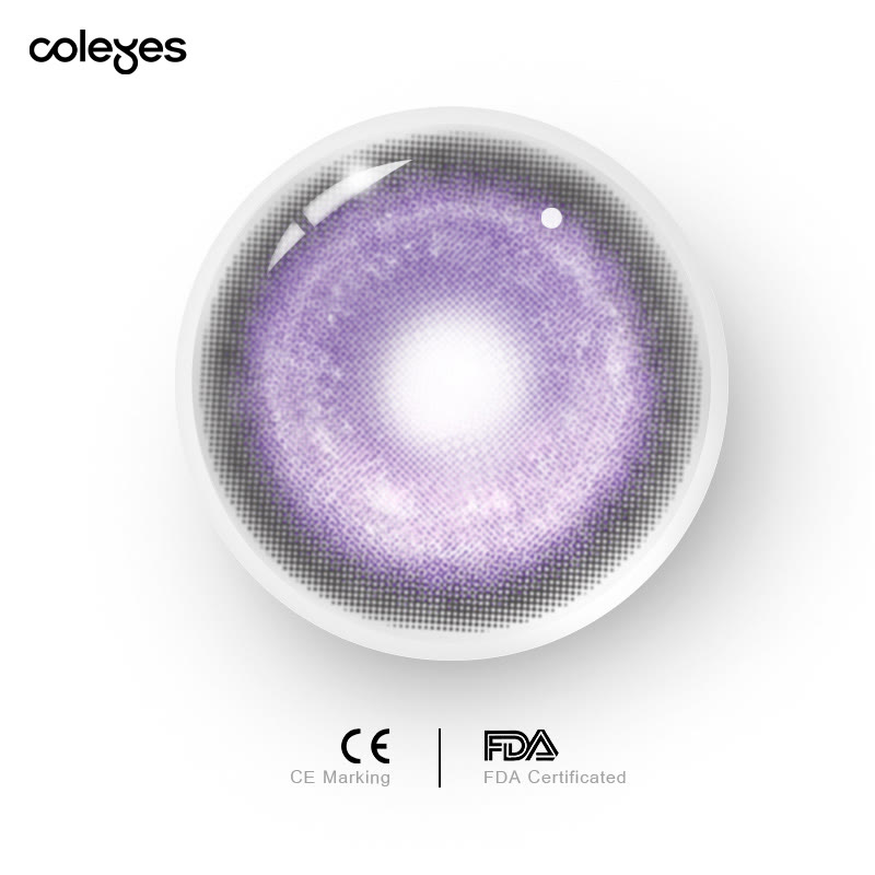 Coleyes Cosmic Violet 1-Day / 1-Year Prescription Cosplay Colored Contacts - image 13