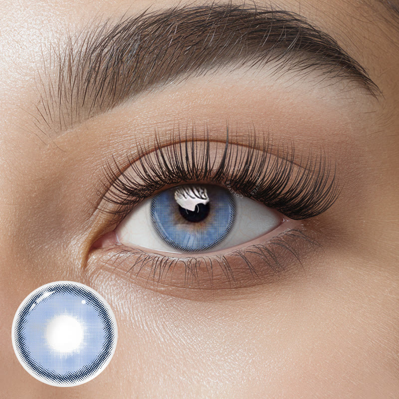Coleyes Sorayama Blue Yearly Prescription Colored Contacts - image 1