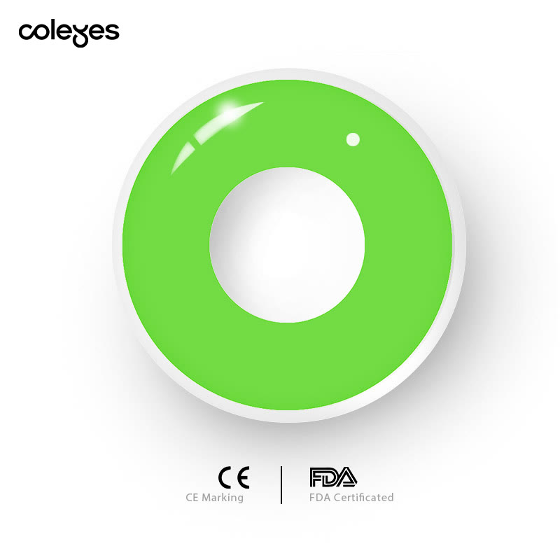 Coleyes Block Brilliant Green Yearly Cosplay Colored Contacts - image 5