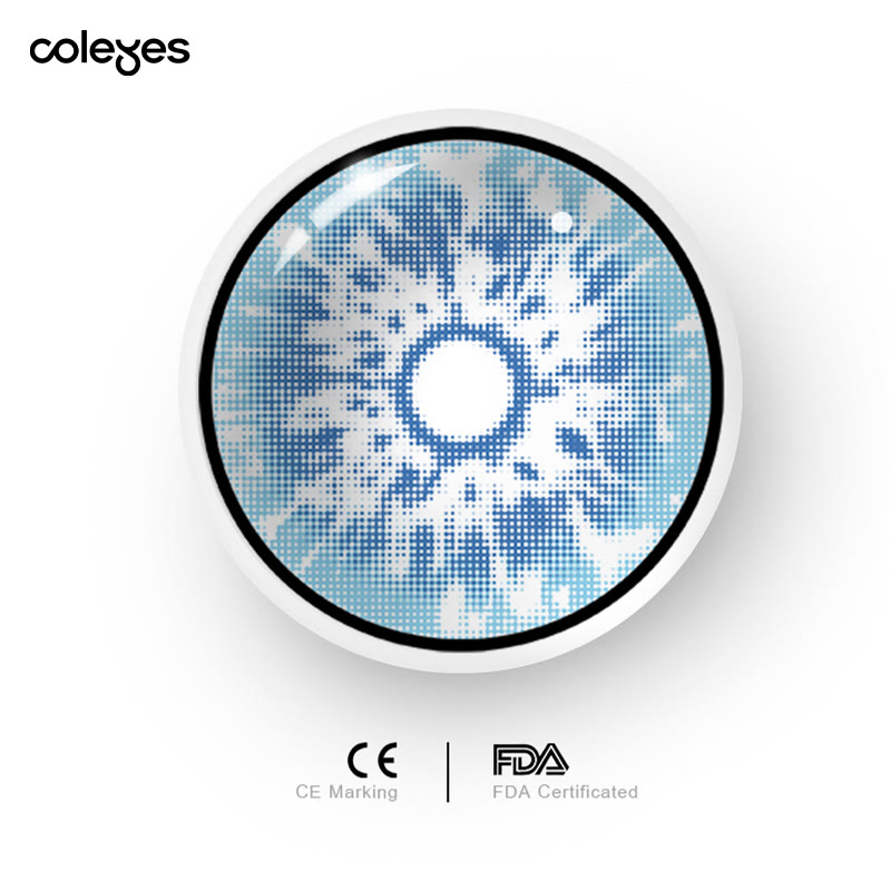 Coleyes Anime Icy Blue Yearly Cosplay Colored Contacts - image 4