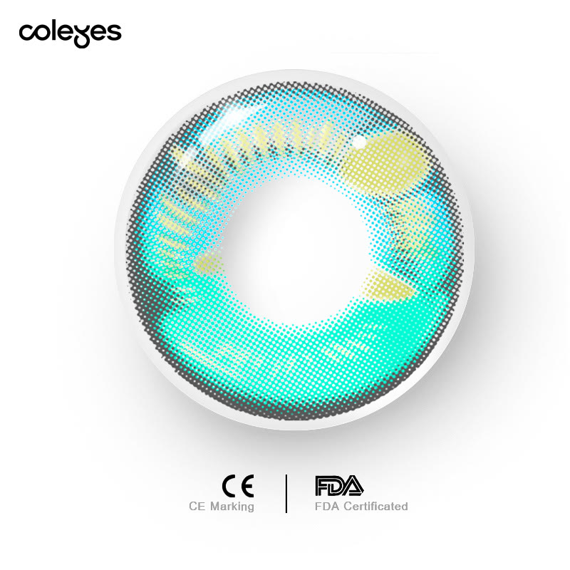 Coleyes Anime Makomo Green Yearly Prescription Cosplay Colored Contacts - image 6