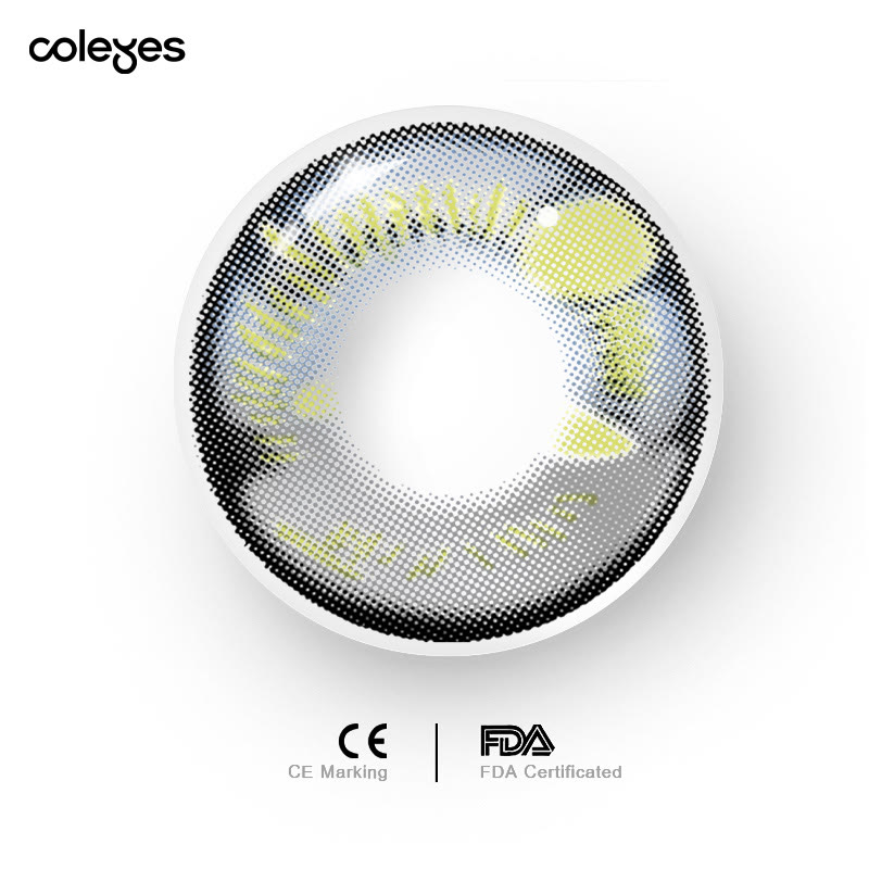 Coleyes Anime Sabito Grey Yearly Cosplay Prescription Colored Contacts - image 5