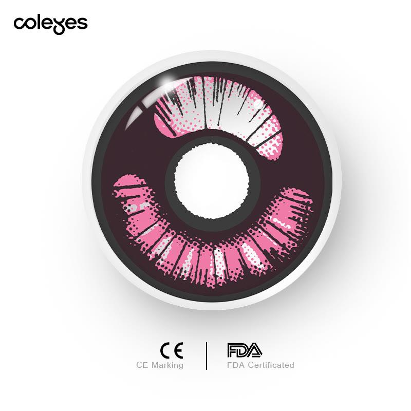Coleyes Demon Slayer Violet Yearly Prescription Cosplay Colored Contacts - image 5