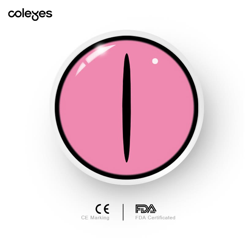 Coleyes Kamado Nezuko Rose Yearly Cosplay Colored Contacts - image 8