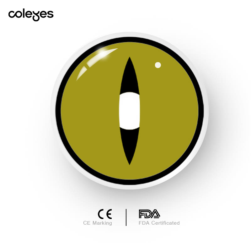 Coleyes Dragon Eye Green Yearly Cosplay Colored Contacts - image 4