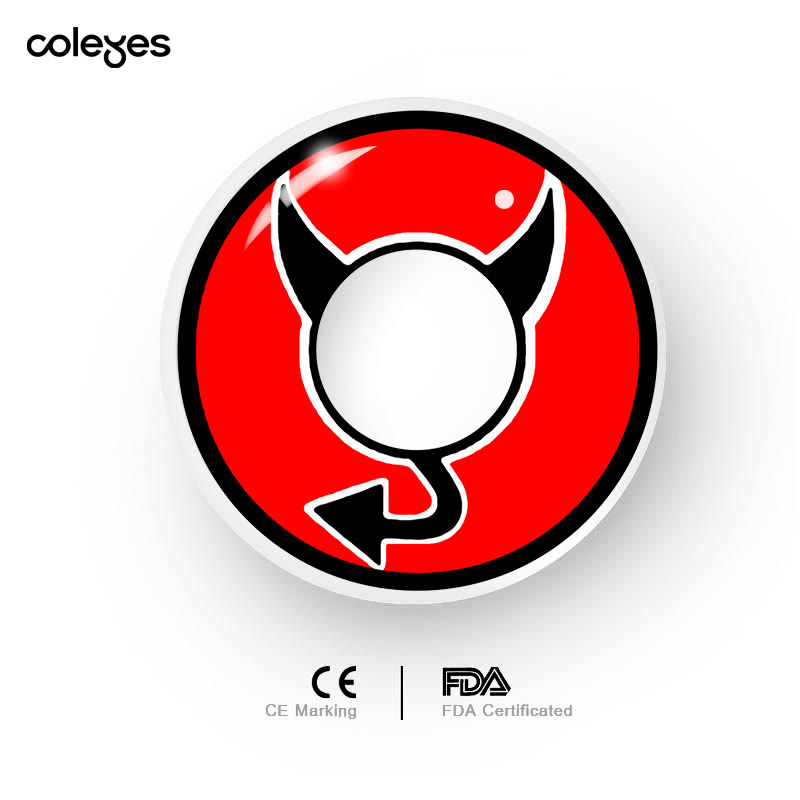 Coleyes Halloween Elf Red Yearly Prescription Cosplay Colored Contacts - image 5