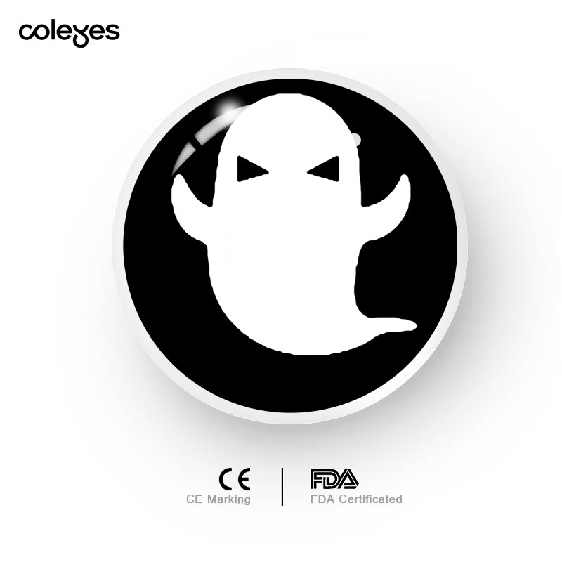 Coleyes Halloween Ghost Black Yearly Prescription Cosplay Colored Contacts - image 5