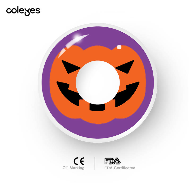 Coleyes Halloween Pumpkin Orange Yearly Prescription Cosplay Colored Contacts - image 5
