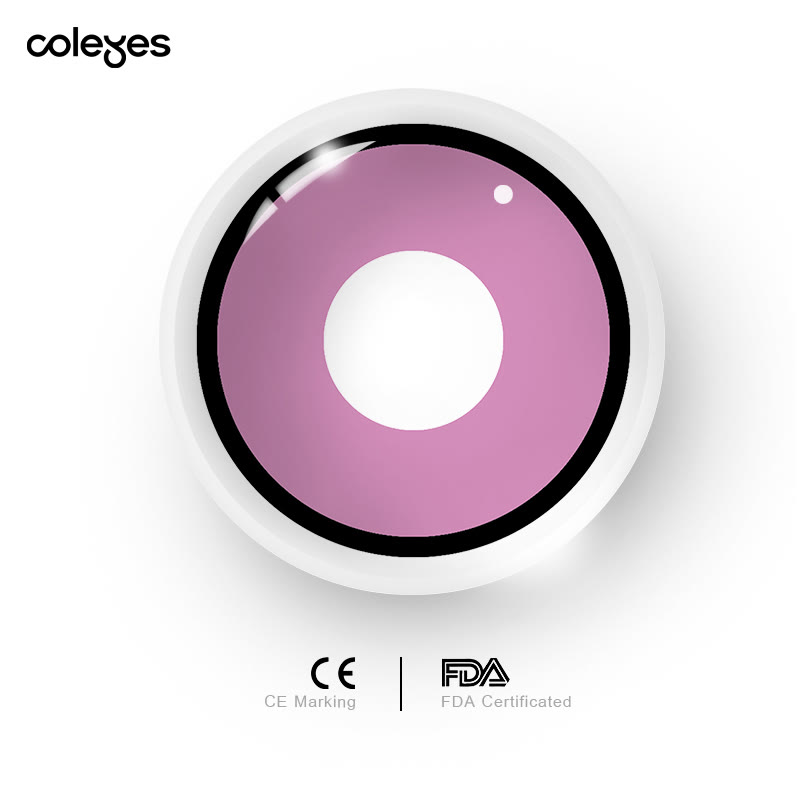 Coleyes Manson Pink Yearly Cosplay Prescription Colored Contacts - image 7