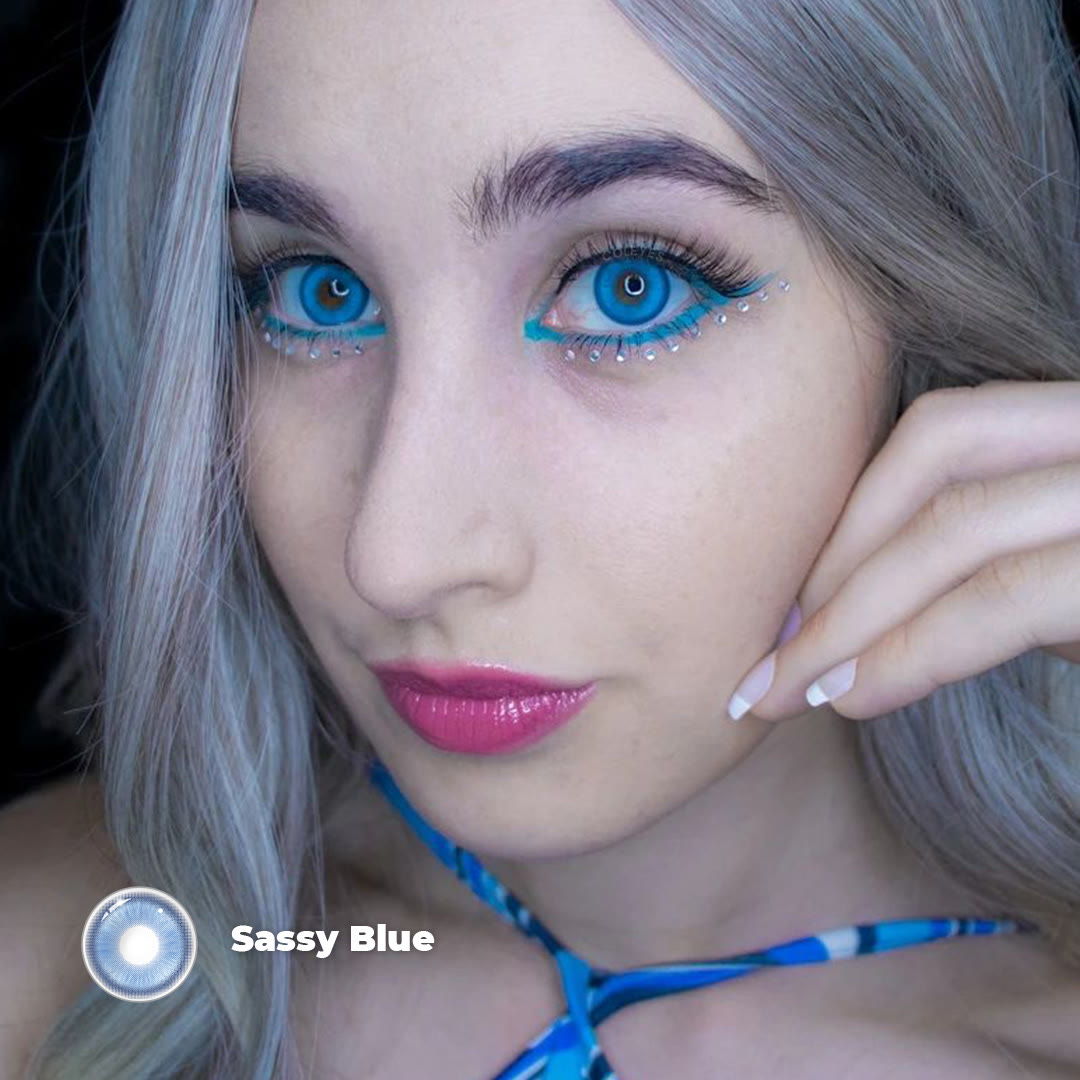 Coleyes Sassy Blue Prescription Yearly Cosplay Colored Contacts - image 6