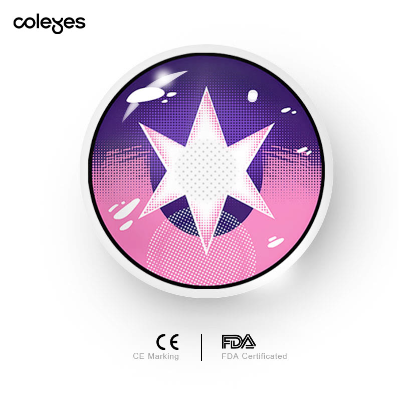 Coleyes Ai Hoshino Purple Yearly Cosplay Colored Contacts - image 7