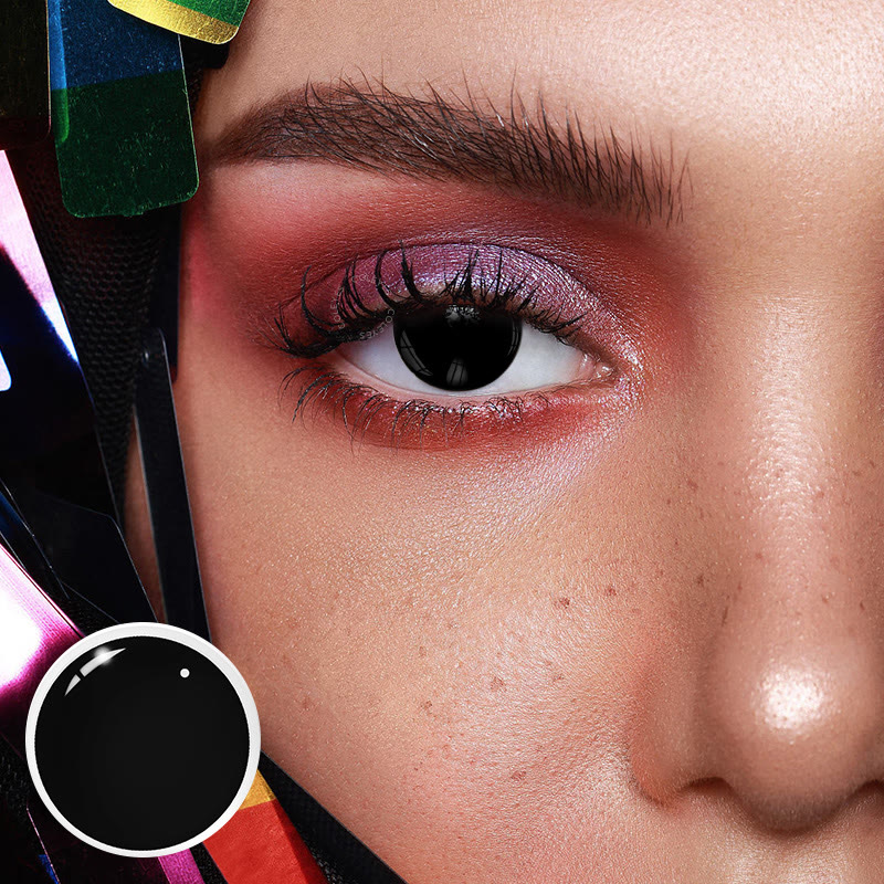 Coleyes Blind Black Out Yearly Prescription Cosplay Colored Contacts - image 2