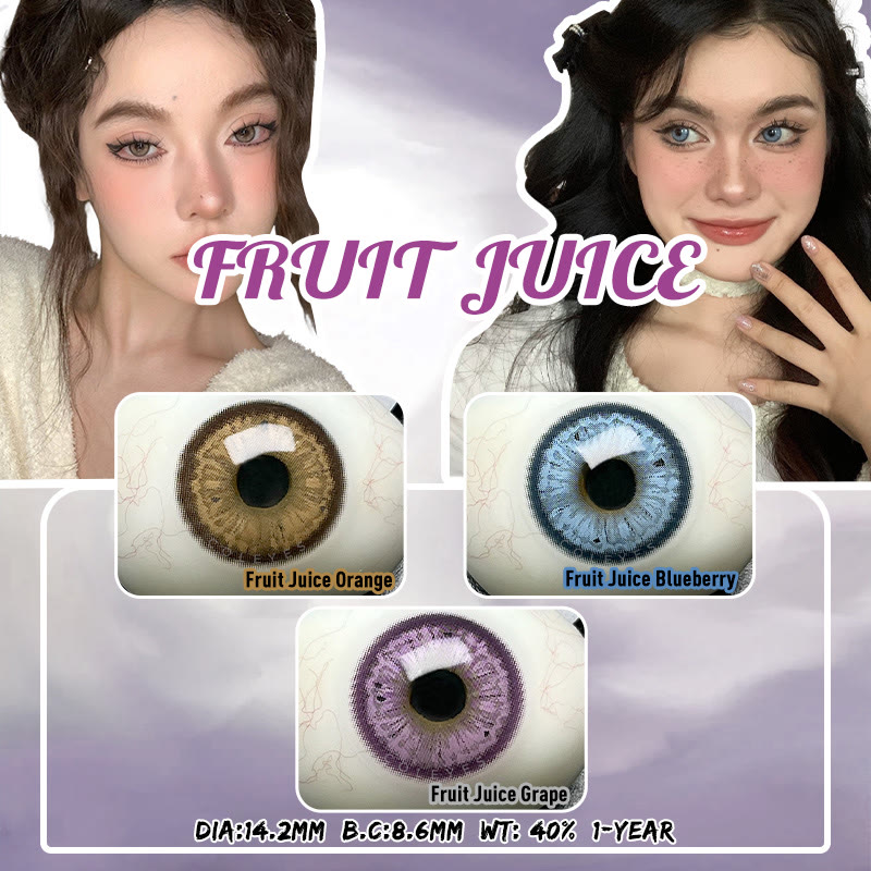 Coleyes Fruit Juice Orange Yearly Colored Contacts - image 10