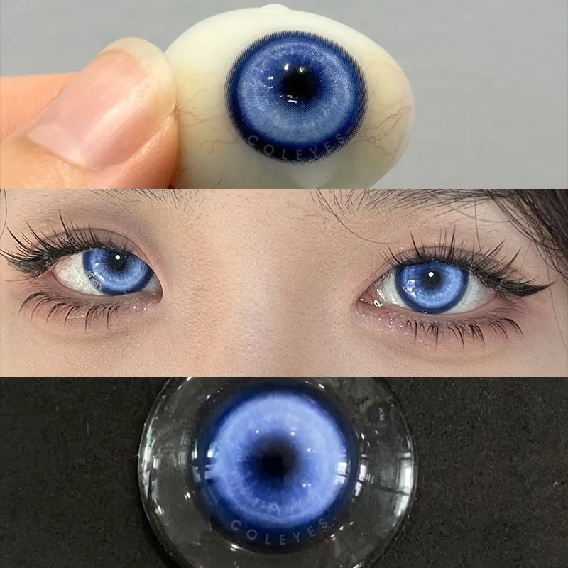 Coleyes Cosmic Brilliant Blue Prescription Cosplay Colored Contacts | 1 Day-10pcs - image 5