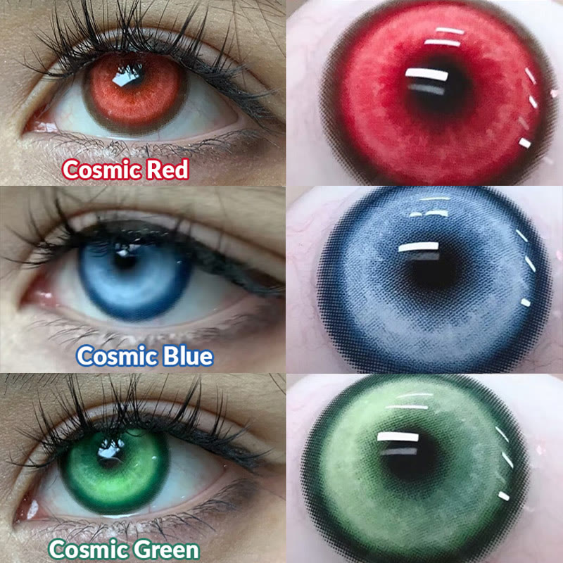 Coleyes Cosmic Blue 1-Day / 1-Year Prescription Cosplay Colored Contacts - 3-Color Pack (1-Day) - 0.00 - RC01_BU - image 5