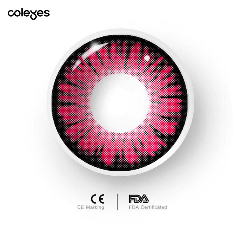 Coleyes Miracle Times RoseRed Yearly Prescription Colored Contacts - image 4