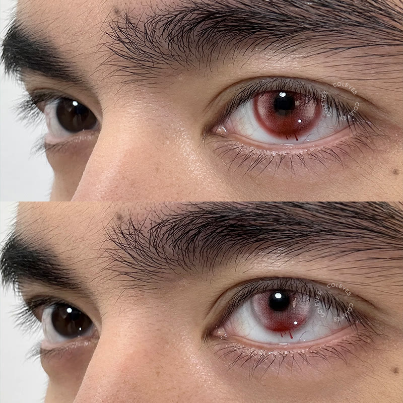 Coleyes Blood Tears Red Yearly Colored Contacts - image 5