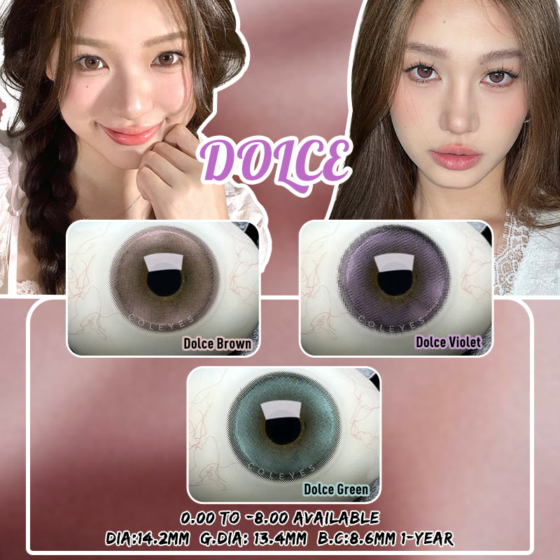 Coleyes Dolce Violet Yearly Prescription Colored Contacts - image 6