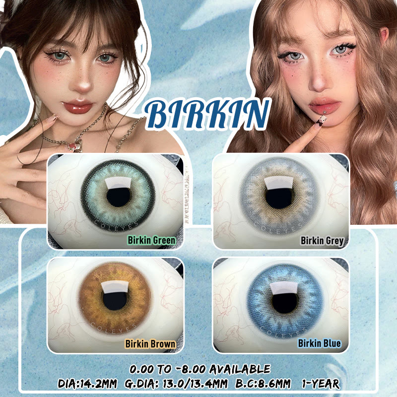 Coleyes Birkin Blue Yearly Prescription Colored Contacts - image 7
