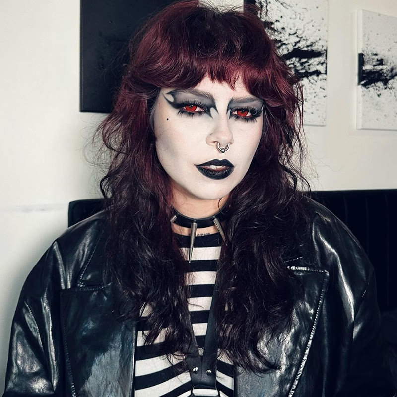 Coleyes Nonno Red Vampire Prescription Yearly Cosplay Colored Contacts - image 9