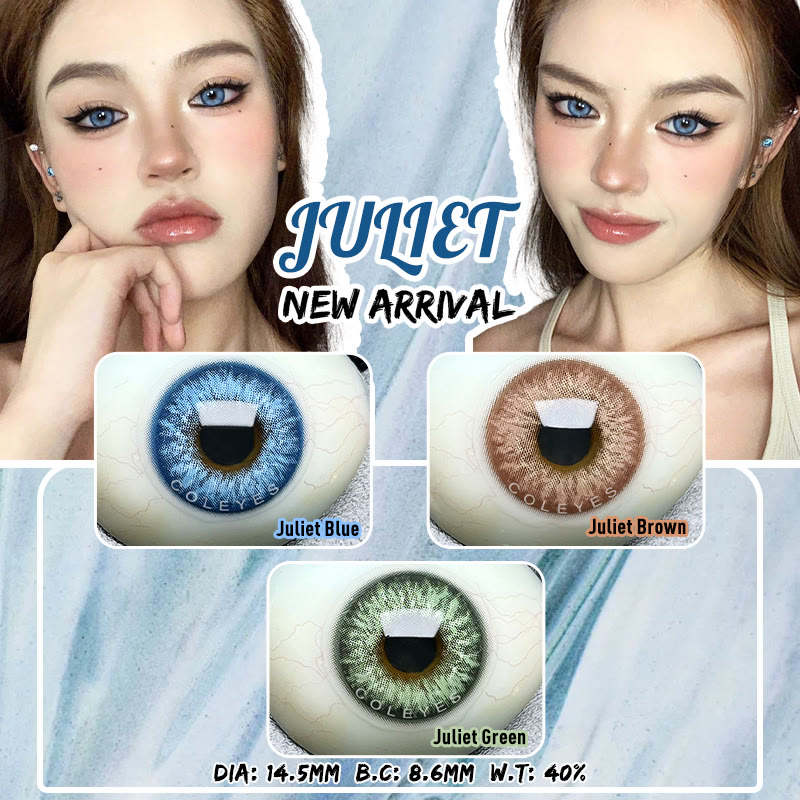 Coleyes Juliet Blue Yearly Prescription Colored Contacts - image 10