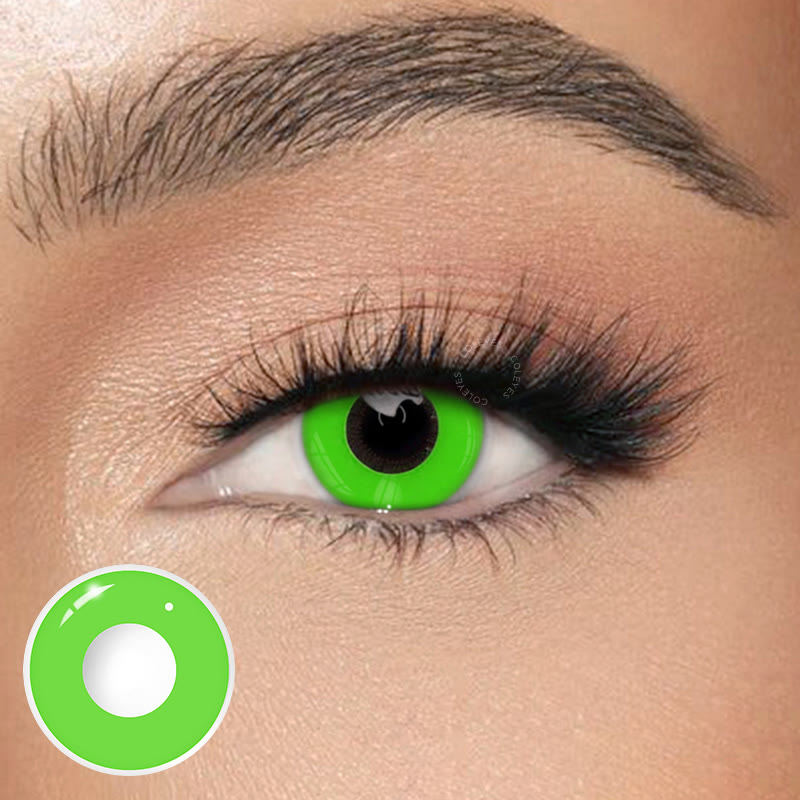 Coleyes Block Brilliant Green Yearly Cosplay Colored Contacts - image 1