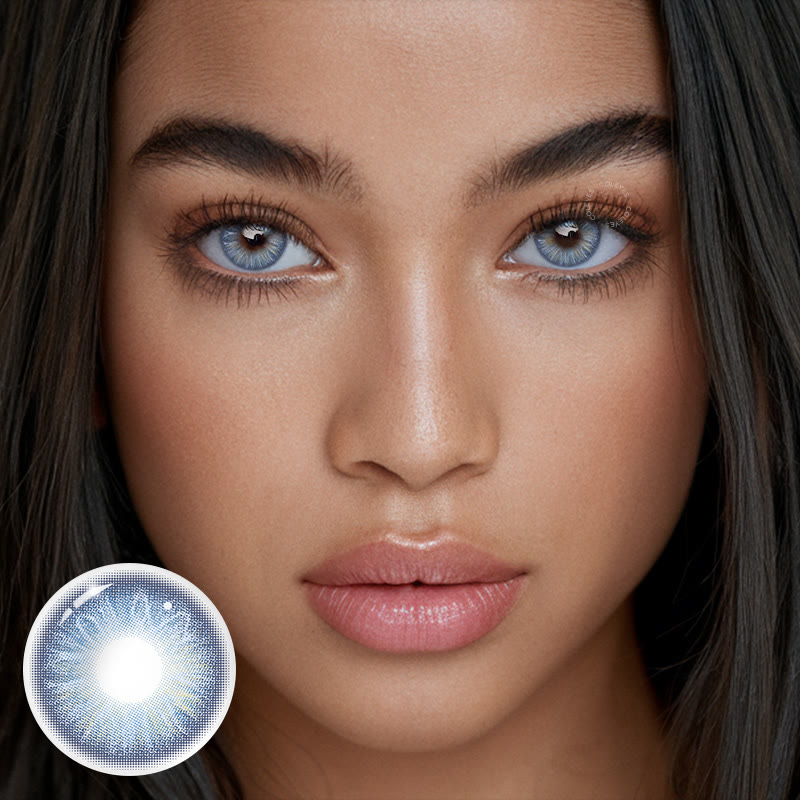 Coleyes Rosalie Blue Yearly Prescription Colored Contacts