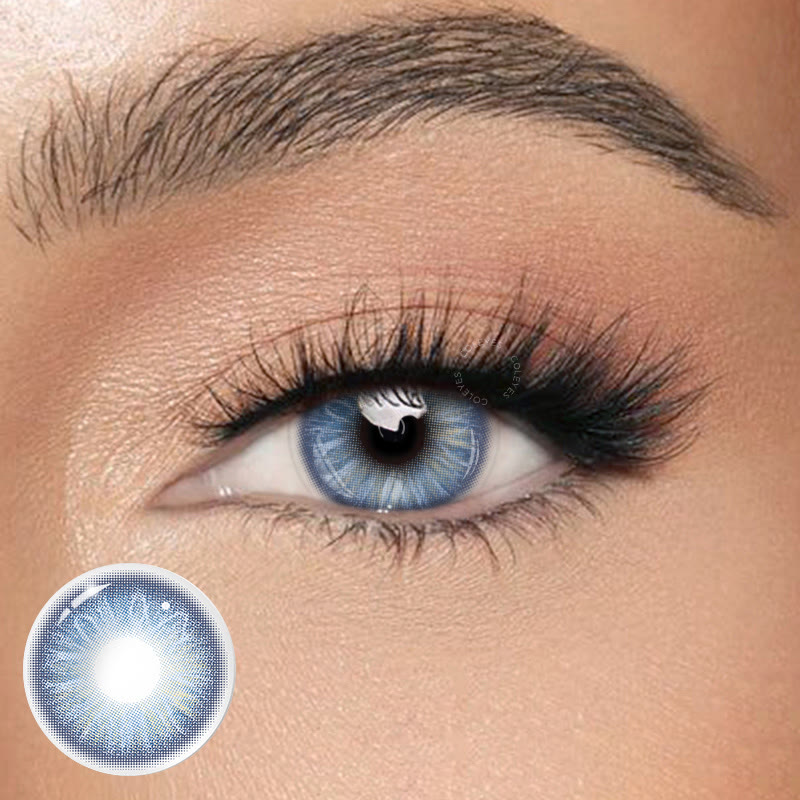 Coleyes Rosalie Blue Yearly Prescription Colored Contacts