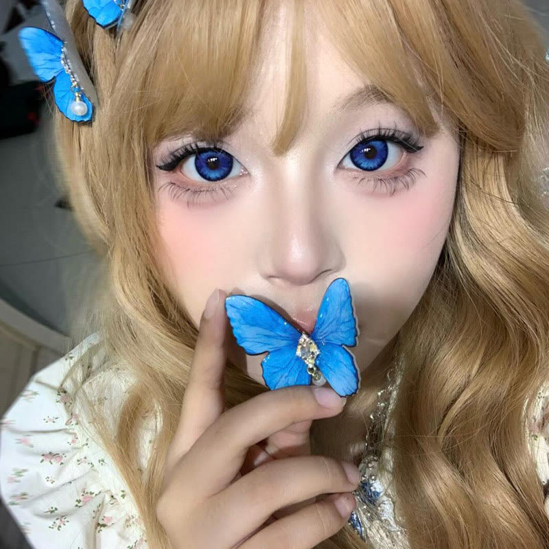 Coleyes Morpho Blue Prescription 6-Month Colored Contacts - image 6
