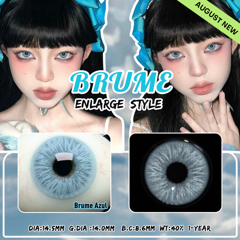 Coleyes Brume Azul Prescription Yearly Colored Contacts - image 6