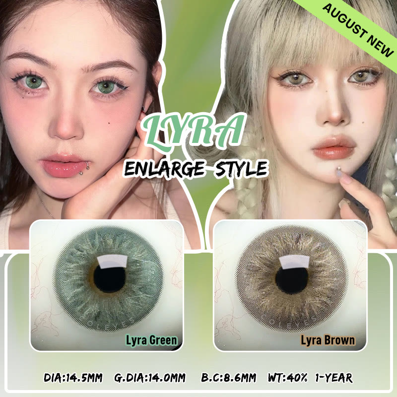 Coleyes Lyra Green Prescription Yearly Colored Contacts - image 6