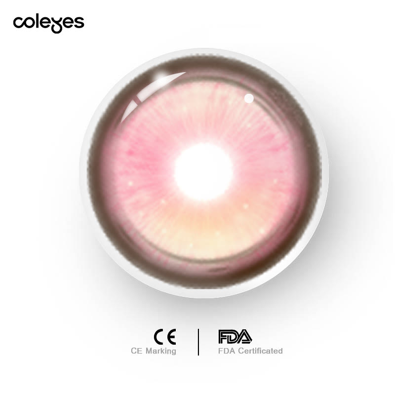 Coleyes Prism Pink 6-Month Cosplay Colored Contacts - image 4