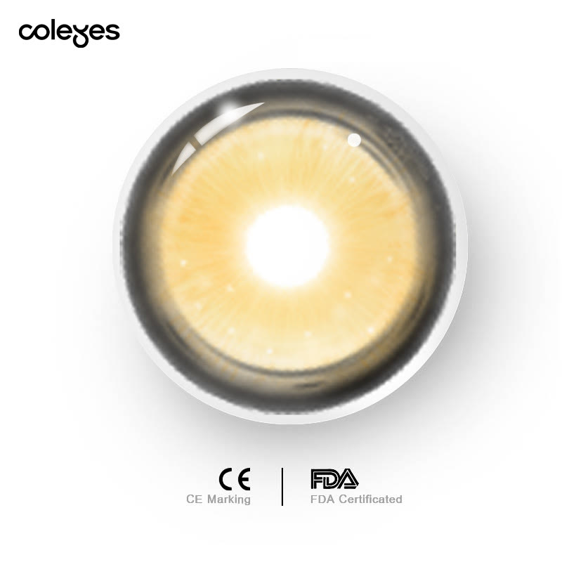 Coleyes Prism Gold Brown 6-Month Cosplay Colored Contacts - image 4