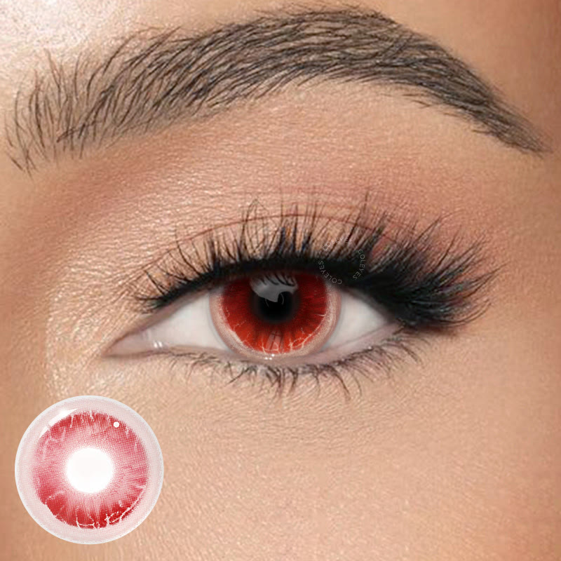 Coleyes Blaze Red 1-Day Cosplay Colored Contacts - image 1