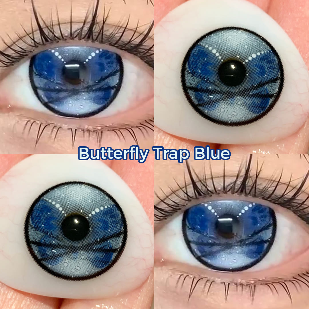 Coleyes Butterfly Trap Blue 1-Day Cosplay Colored Contacts - image 4