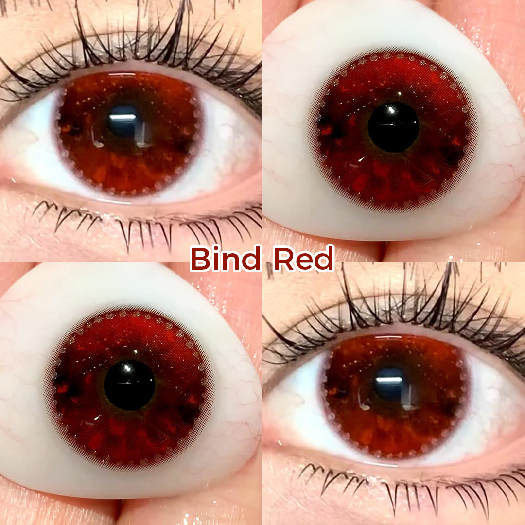 Coleyes Bind Red 1-Day Cosplay Colored Contacts - image 4