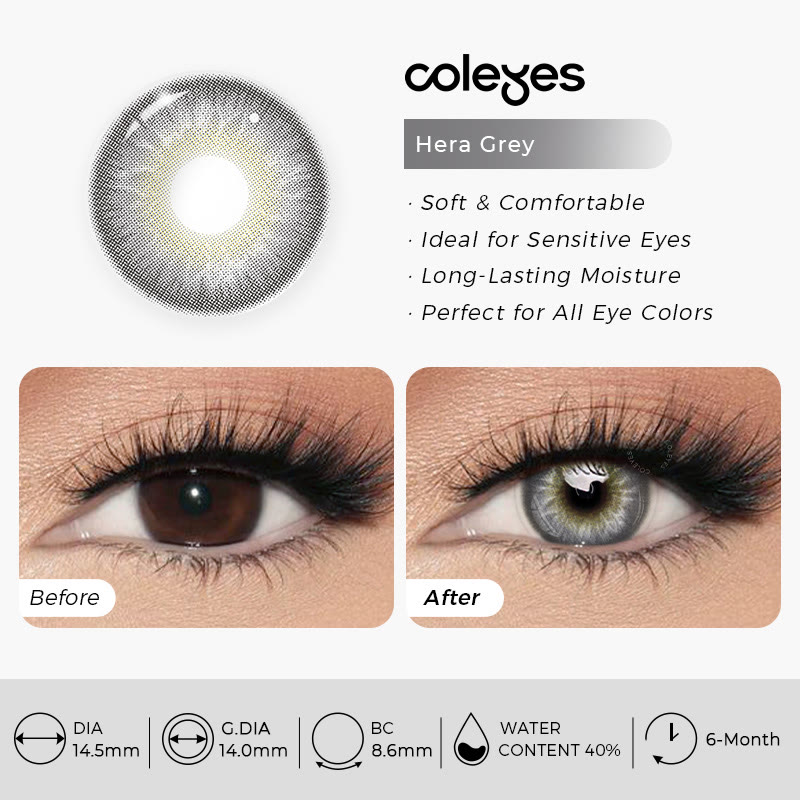 Coleyes Hera Grey Prescription 6-Month Colored Contacts - image 12