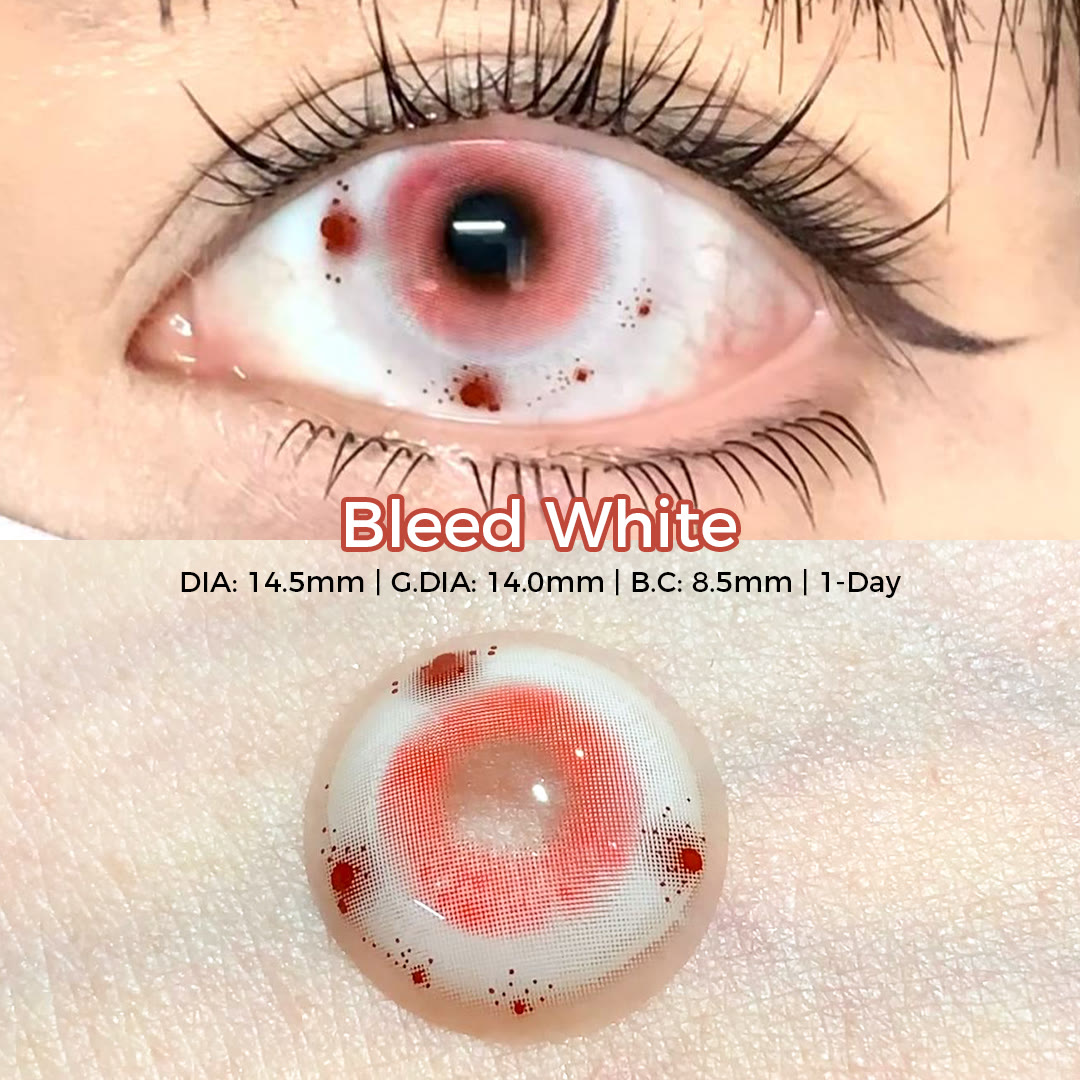 Coleyes Bleed White 1-Day Cosplay Colored Contacts - image 3