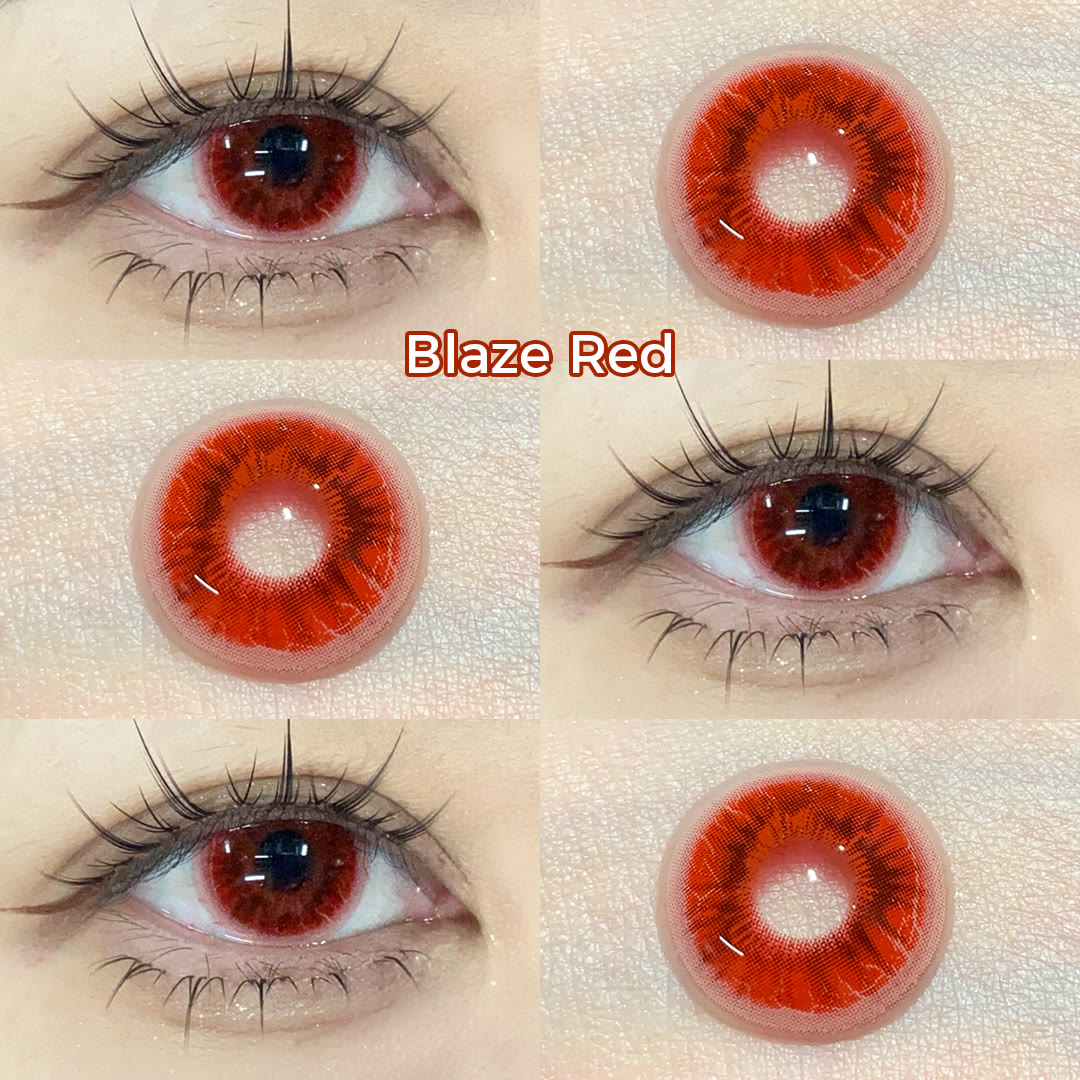 Coleyes Blaze Red 1-Day Cosplay Colored Contacts - image 4
