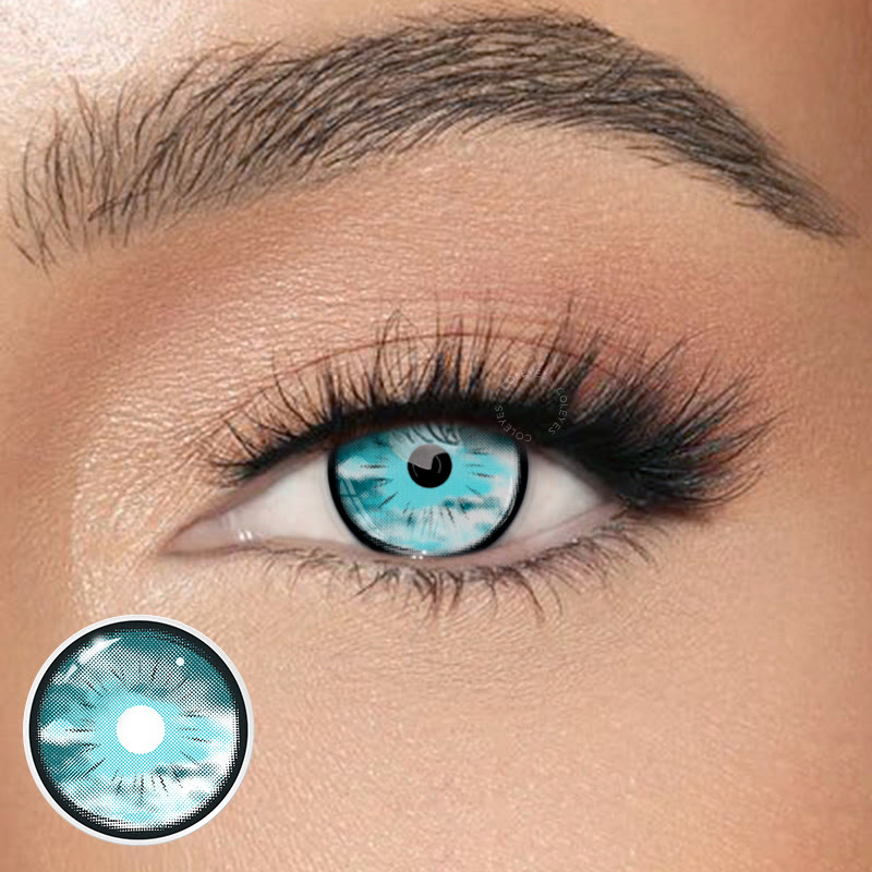 Coleyes Satoru Gojo Sky Blue Yearly Cosplay Colored Contacts - image 1