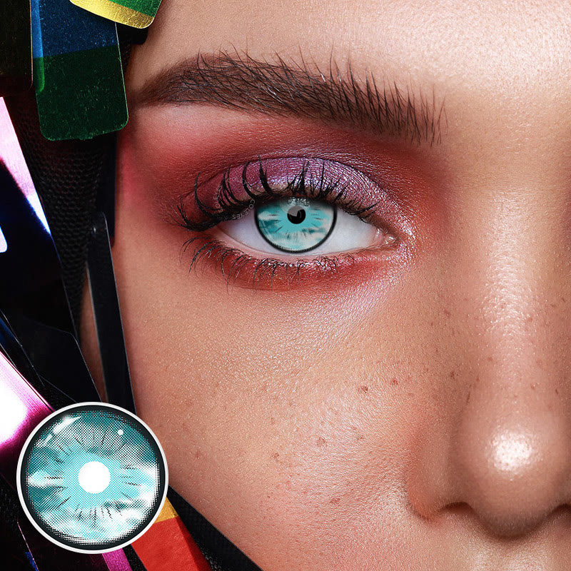 Coleyes Satoru Gojo Sky Blue Yearly Cosplay Colored Contacts - image 2