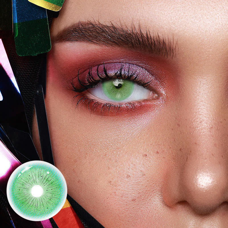 Coleyes Lethal Green Yearly Prescription Cosplay Colored Contacts - image 2