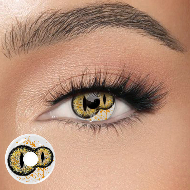 Coleyes Twin Serpent Brown 1-Day Cosplay Colored Contacts - Twin Serpent Brown (1-Day) - OD_PA05_BN - 0.00 - image 1