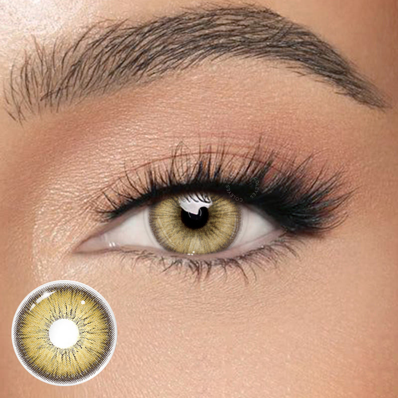 Coleyes Vine Brown Prescription Yearly Colored Contacts - Vine Brown - -8.00 - FCC854_BN - image 1